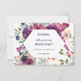 Garden Stänk be min bridesmaid Inbjudningar