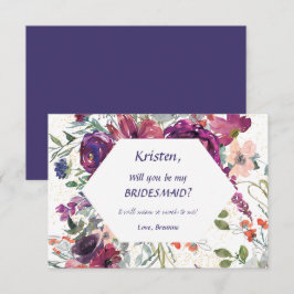 Garden Stänk be min bridesmaid Inbjudningar