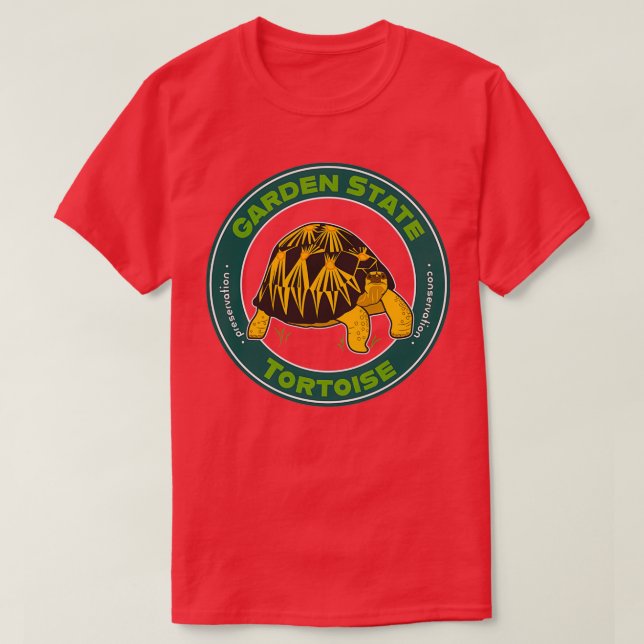 Garden State Tortoise Radiated Tortoise T Shirt (Design framsida)