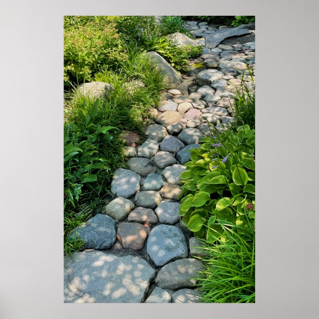 Garden-stenväg genom flytande skog poster (Framsidan)