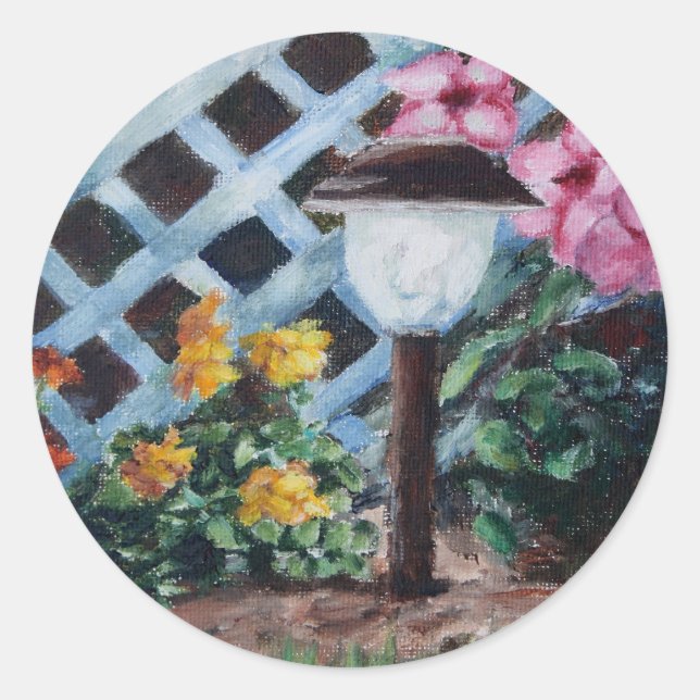 Garden Sticker Runt Klistermärke (Framsida)