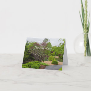 Garden Stroll Thinking Card, grumlig dag Kort