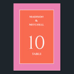 Garden Sunrise Rosa Orange Watercolor Bröllop Bordsnummer<br><div class="desc">Se till att din bröllopsinbjudningssvit är lika trendig och snyggt som din stora dag med denna färgstarka tropiska solnedgång eller soluppgång. Valet av perfekt för en soluppgång i vår eller sommarträdgård eller bröllop, rosa och orange färg är garanterat att göra påstående. Beställ din bröllopsinbjudan idag och gör din bröllop-planering lite...</div>