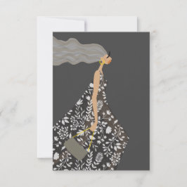 Garden Swag Fashionista Mode Illustration Tack Kort