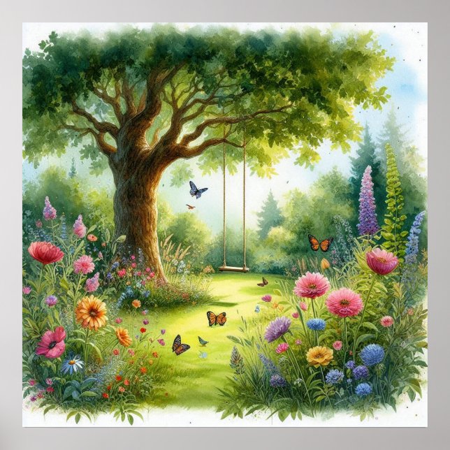 Garden Swing liggande 6 Poster (Framsidan)