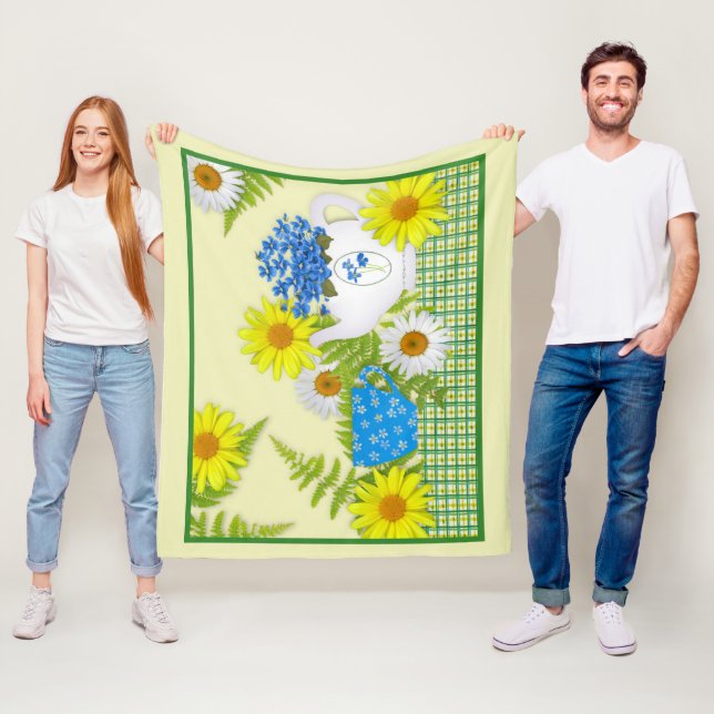 Garden Tea Fleece Blanket (På plats)