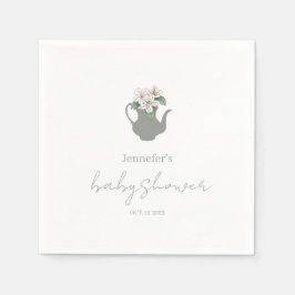 Garden Tea Party babydusch Pappersservett