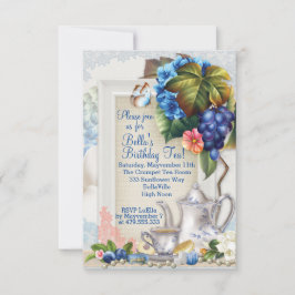 Garden Tea Party-inbjudan Inbjudningar