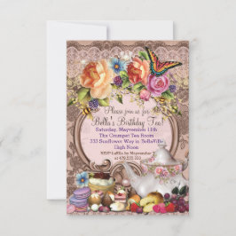 Garden Tea Party-inbjudan Inbjudningar