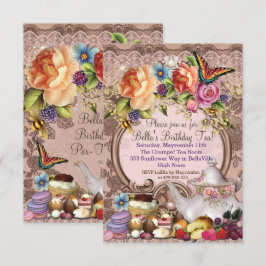 Garden Tea Party-inbjudan Inbjudningar