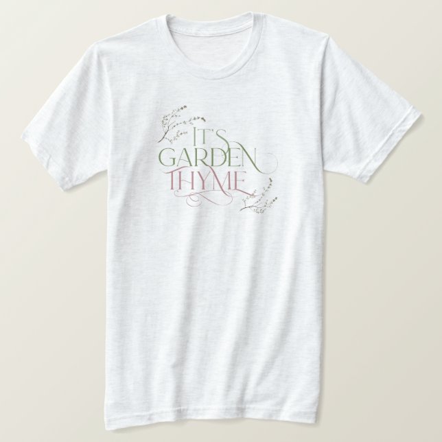 Garden Thyme T-Shirt (Design framsida)