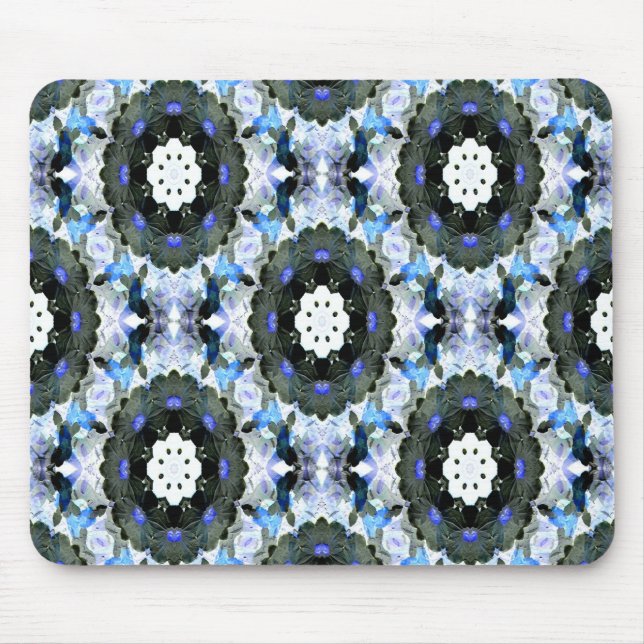 Garden tillverkad med blå Snöre... Musmatta (Framsidan)