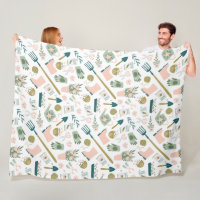 Garden Time Fleece Blanket