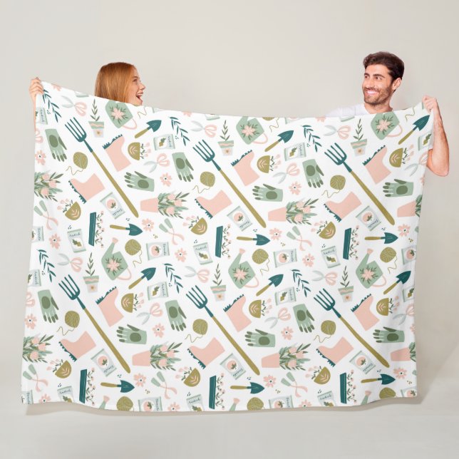 Garden Time Fleece Blanket (På plats)