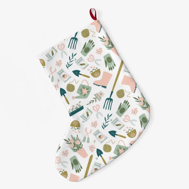 Garden Time Stocking #2 Stor Julstrumpa (Baksidan (Hängande))