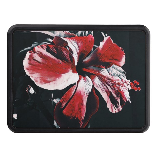 Garden Tropical Hibiscus Artwork Trailer Dragkroksskydd (Framsidan)