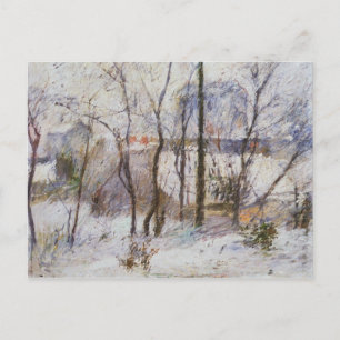 Garden under Snö, 1879 Vykort