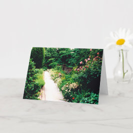 Garden Väg 5-tums x 7-tums mappat gratulationskort Kort