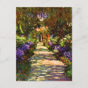 Garden Väg av Claude Monet Vykort