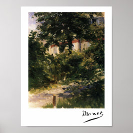 Garden Väg i Rueil av Édouard Manet Poster
