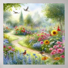 Garden Väg liggande 5 Poster