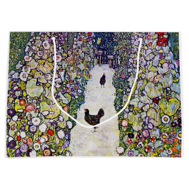 Garden Väg med Chickens, Gustav Klimt (Framsidan)