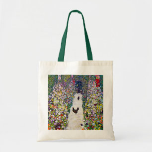 Garden Väg med Chickens, Gustav Klimt Tygkasse