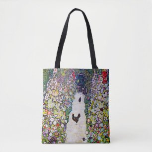 Garden Väg med Chickens, Gustav Klimt Tygkasse