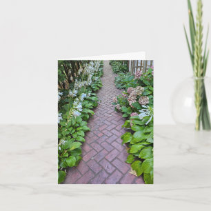 Garden Väg och Hosta Anteckningskort