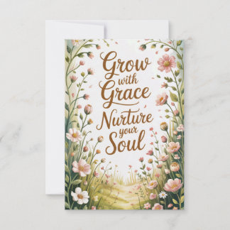 Garden Väg Scene växer med Grace Quote