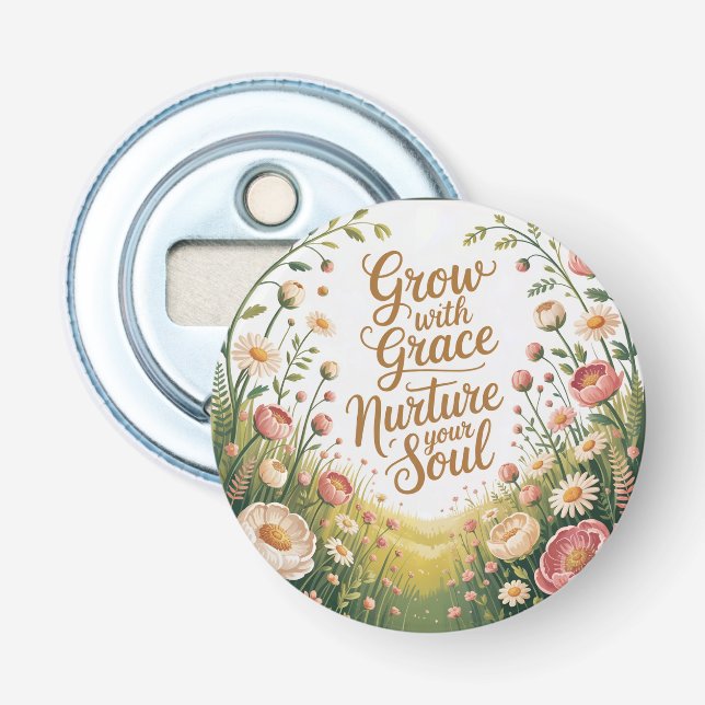 Garden Väg Scene växer med Grace Quote Flasköppnare (Framsidan)