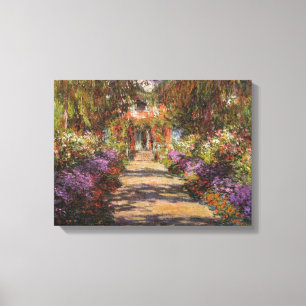 Garden Väg vid Giverny 1902 av Claude Monet Canvastryck