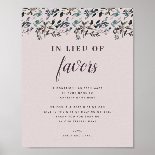 Garden Vapensköld | Donationsvälgörenhet för Mauve Poster (Framsidan)