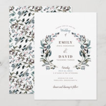 Garden Vapensköld | Vit | Bröllopsinbjudan