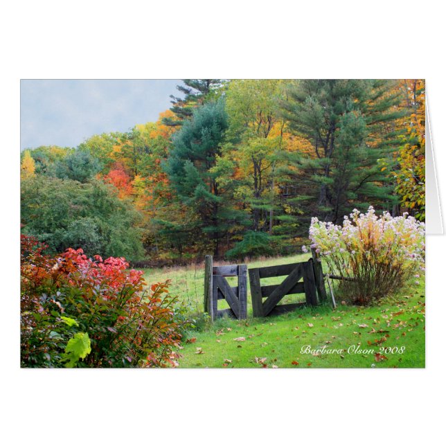 Garden: Varje utträde är en post någon annanstans Hälsningskort (Framsidan Horizontal)