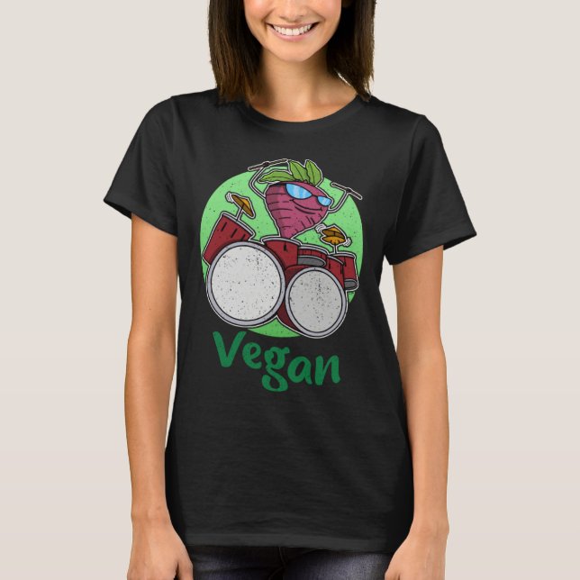Garden Vegan Vegetarian Cuisine Vegetables  3 T Shirt (Framsida)