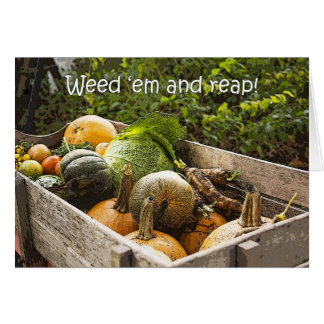 Garden Vegetables Card Hälsningskort