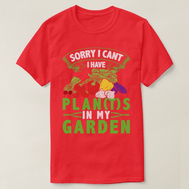 Garden Vegetables  Planter T Shirt (Design framsida)