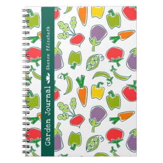 Garden Veggies Personlig Garden Journal Anteckningsbok