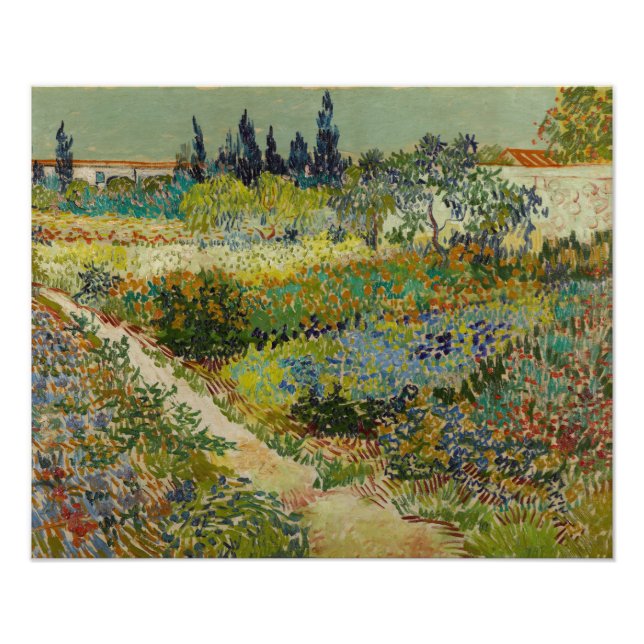 Garden vid Arles Vincent Van Gogh Fototryck (Framsidan)