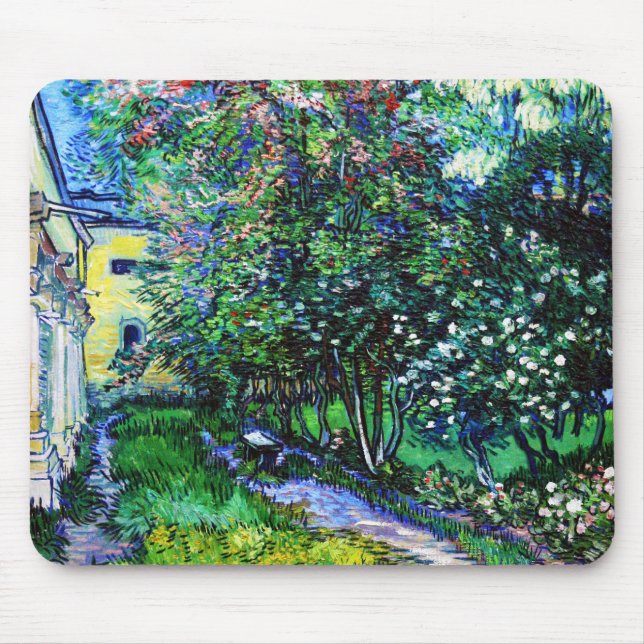 Garden vid asyl på Saint-Rémy, Van Gogh Musmatta (Framsidan)