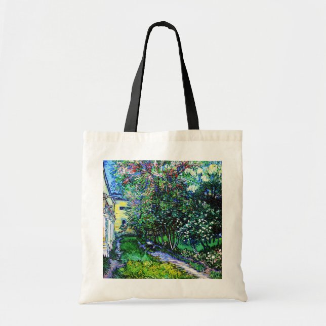 Garden vid asyl på Saint-Rémy, Van Gogh Tygkasse (Framsidan)