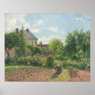 Garden vid Eragny - Camille Pissarro Fine Art Poster