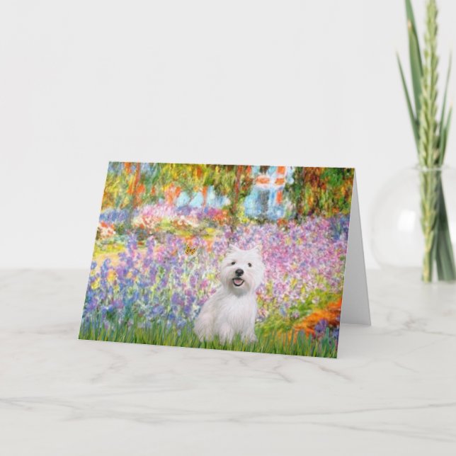 Garden vid Giverney - Westie 2 Kort (Framsida)