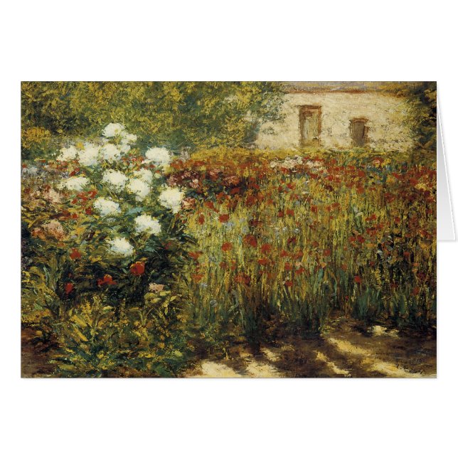 Garden vid Giverny Hälsningskort (Framsidan Horizontal)
