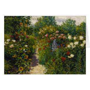 Garden vid Giverny Hälsningskort