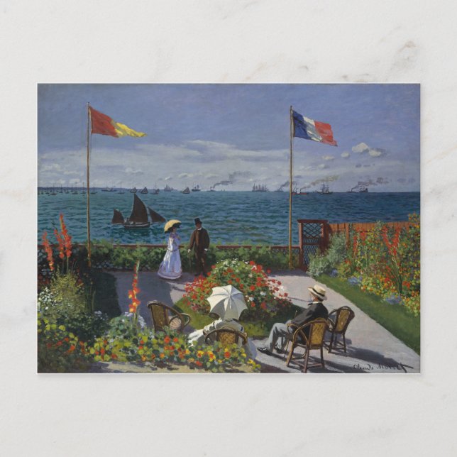 Garden vid Sainte-Adresse (1867) Vykort (Framsida)