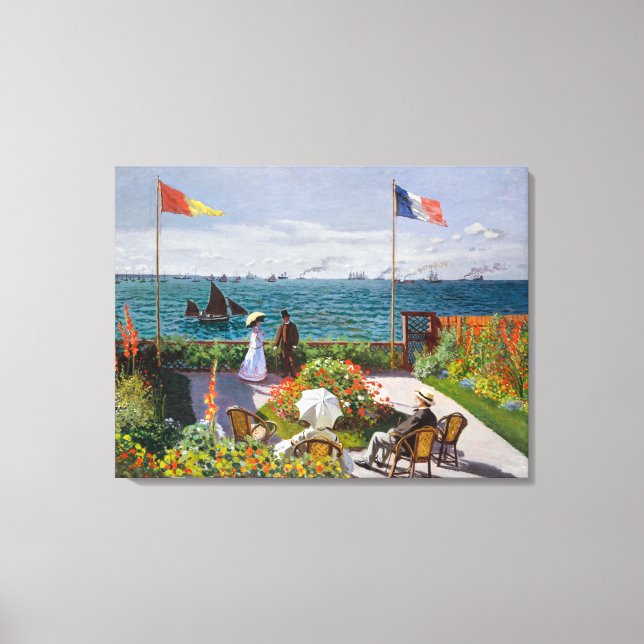 Garden vid Sainte-Adresse | Claude Monet | Canvastryck (Framsida)