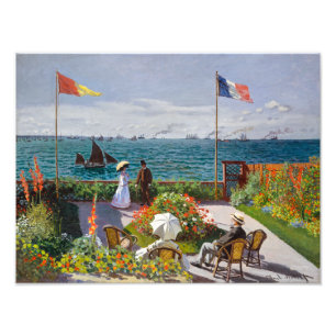 Garden vid Sainte-Adresse Claude Monet Fototryck
