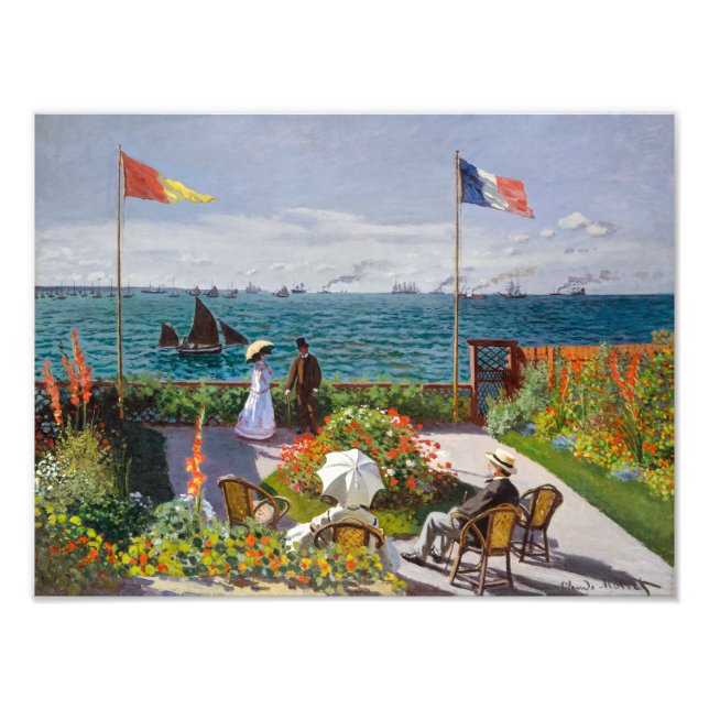 Garden vid Sainte-Adresse | Claude Monet | Fototryck (Framsidan)